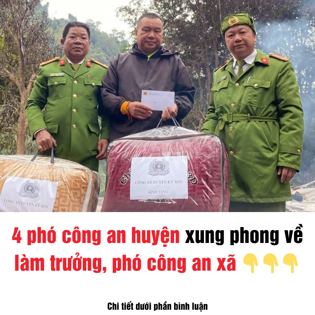 Bốn phó trưởng công an huyện xung phong giữ chức trưởng, phó công an cấp xã