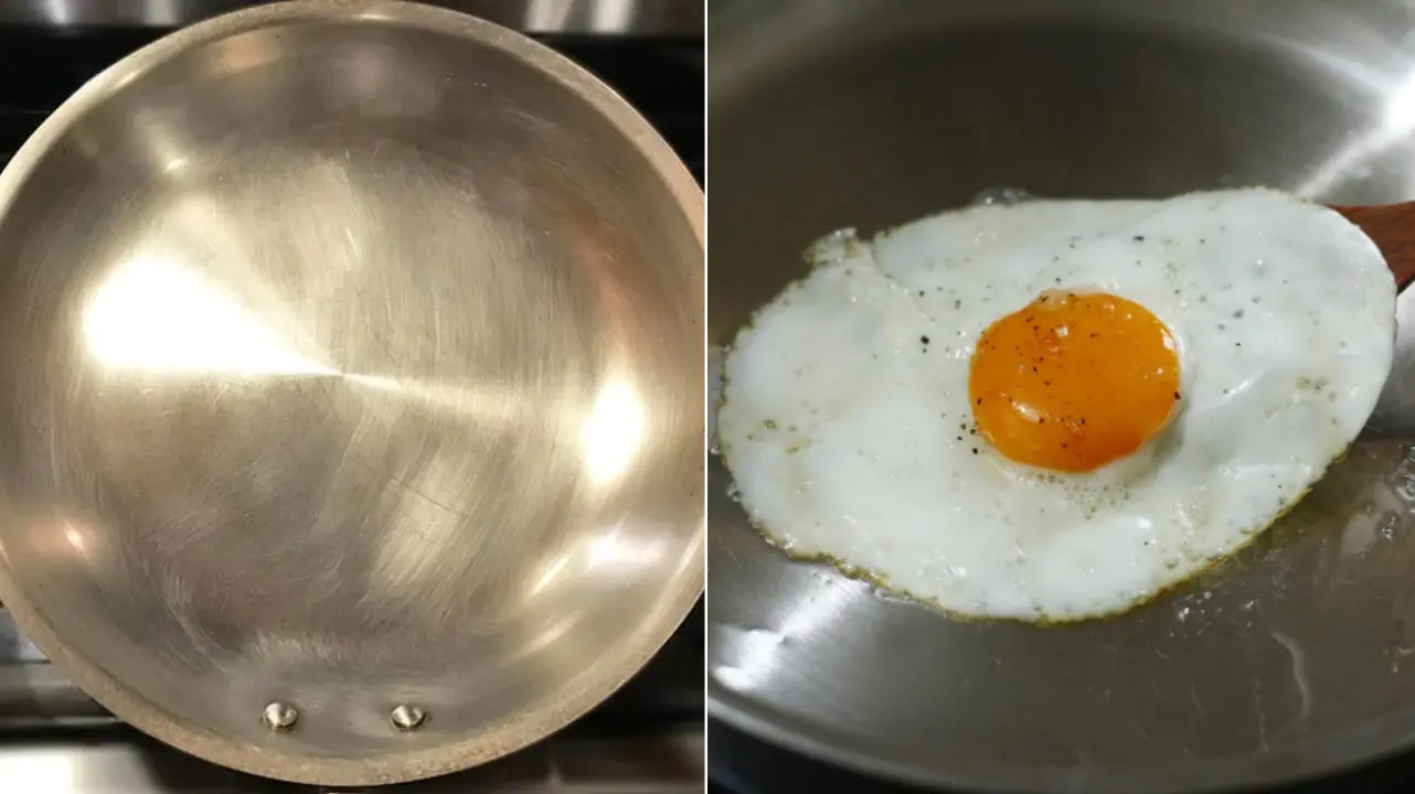 Mẹo chiên rán bằng chảo inox không bị sát, thay thế cho thay chảo chống dính