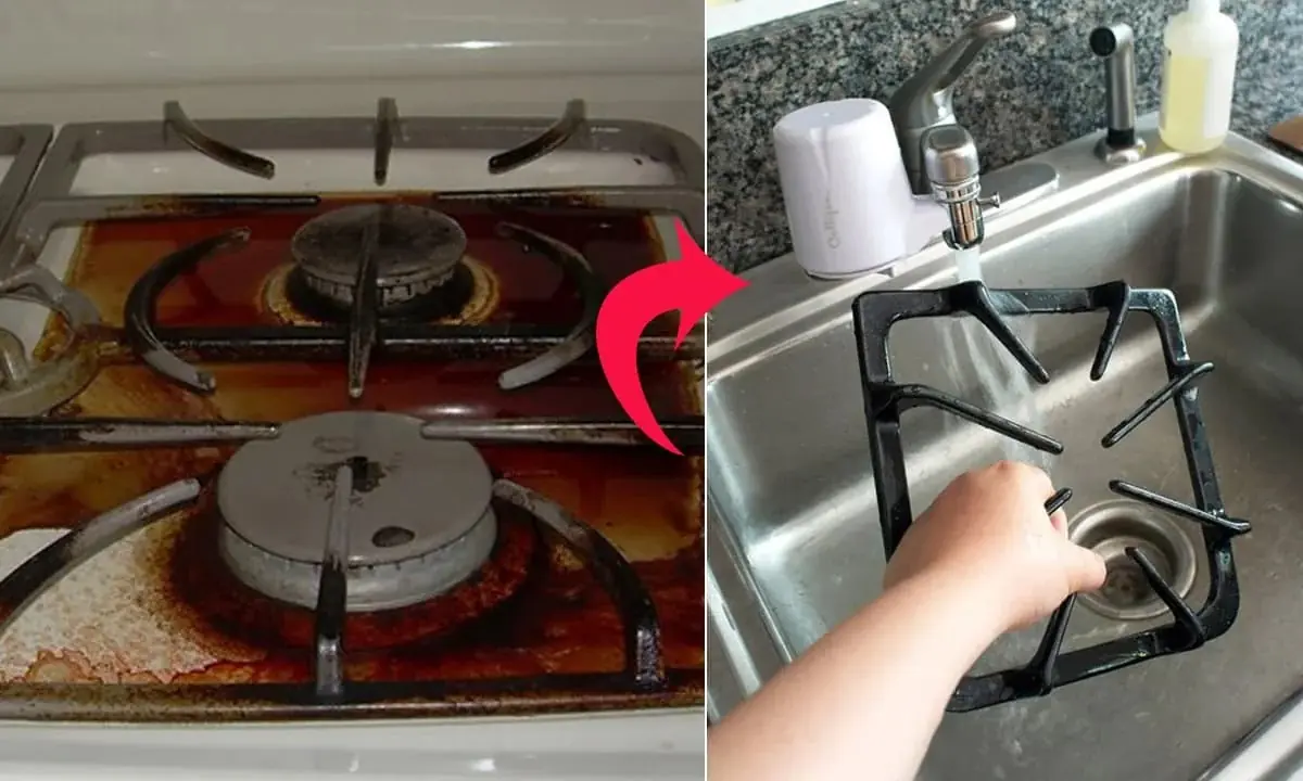Bếp đun lâu bám đầy dầu mỡ, rắc thứ này 5 phút là sạch bong như mới