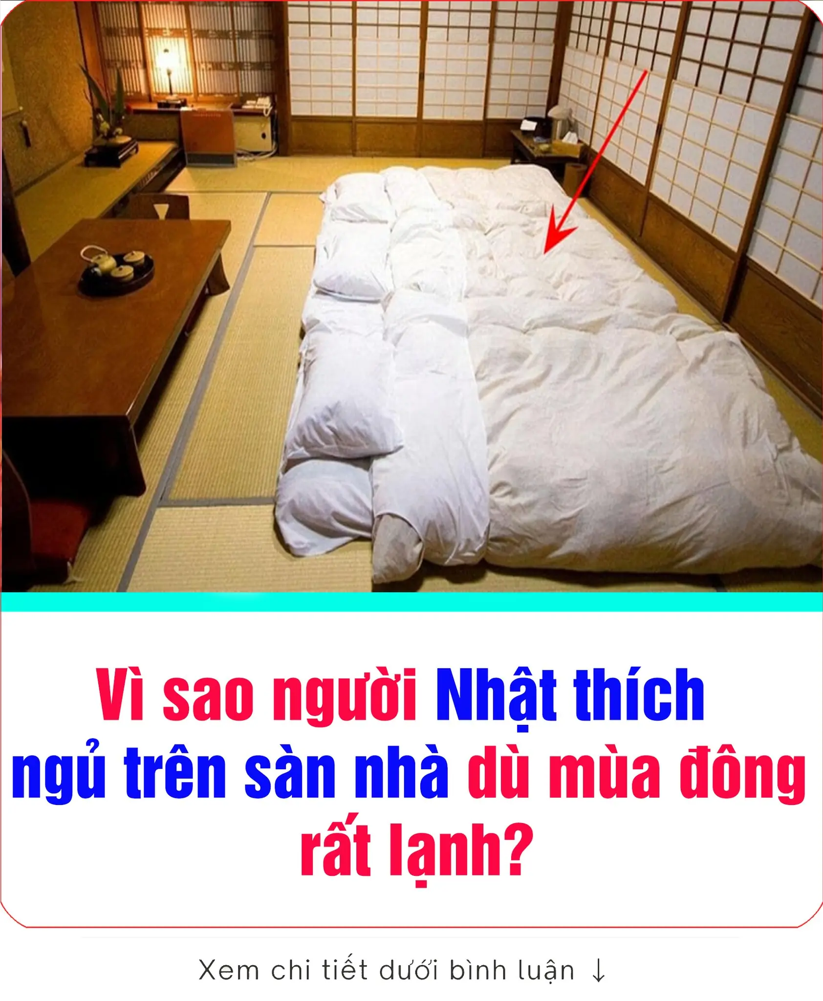 Vì sao người Nhật thích ngủ trên sàn nhà dù mùa đông rất lạnh?